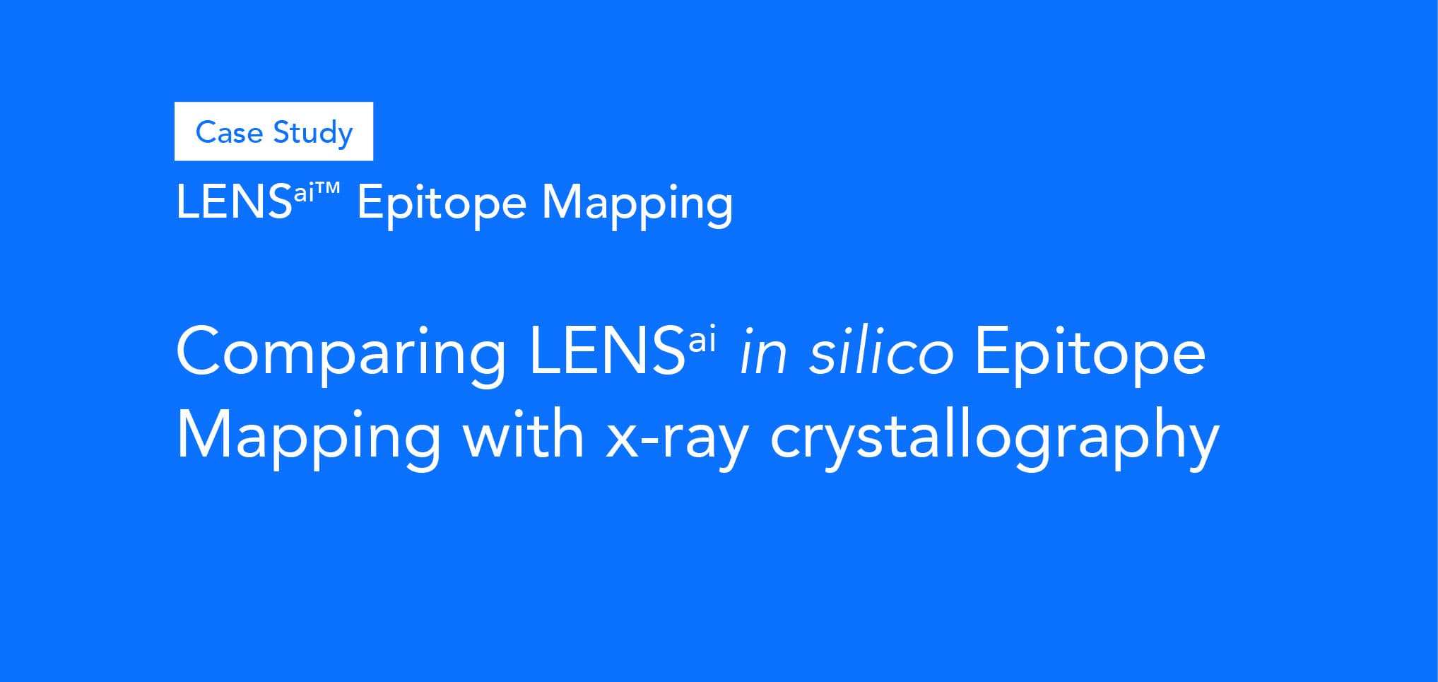 LENS<sup>ai</sup> Epitope Mapping